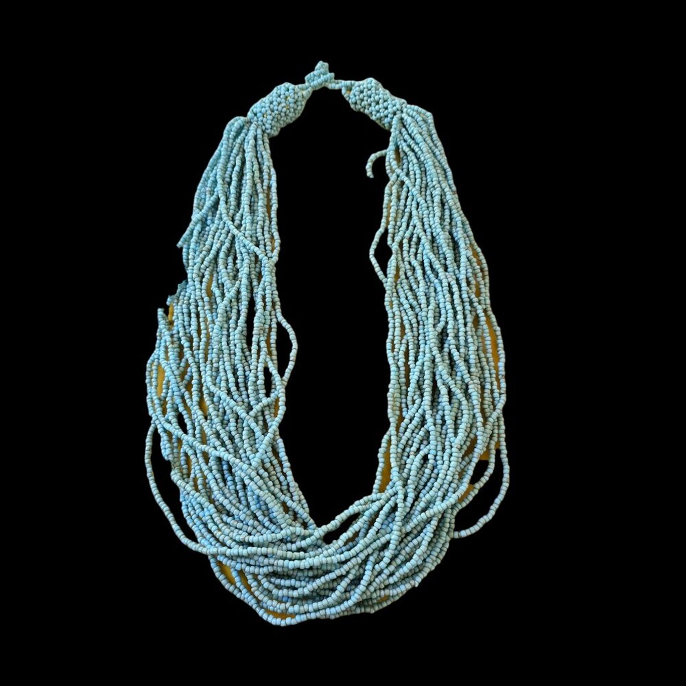 Sun-Kissed Style – Turquoise color Bead Necklace...perfect for Sundresses